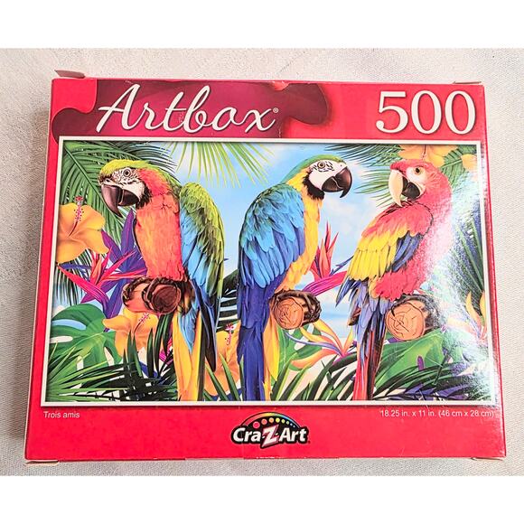 Set of 3 Complete 500 Piece Puzzles Colorful Fireworks Colorful Windows 3 Amigos - Picture 2 of 4